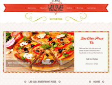 Tablet Screenshot of lasolasriverfrontpizza.com